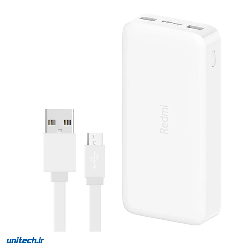 پاوربانک 18 وات شیائومی مدل Redmi ظرفیت 20000 میلی آمپرساعت